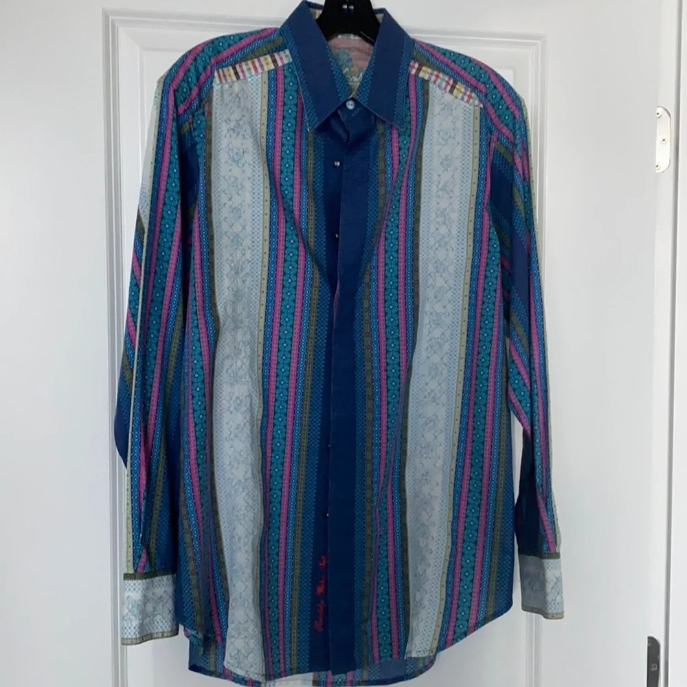 ROBERT GRAHAM Rare Men’s Sz S - Picture 1 of 8